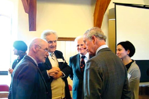 Auf Besichtigung im Herzogtum Cornwall: Dietmar Steiner, Leon Krier und Prinz Charles Ende November 2015<br />