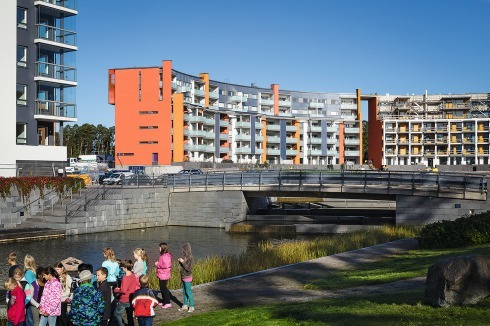 Den Westteil der Wohnanlage Kaaritalo plante Pentti Kareojas Büro ARK-house<br />