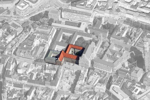 Die Alte Akademie liegt rund 200 Meter von der Frauenkirche entfernt im Nordwesten der Altstadt<br />