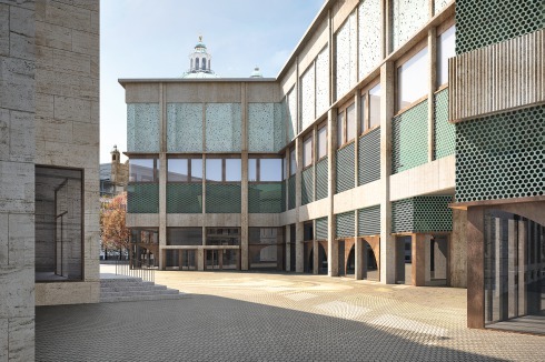 Wettbewerbsbeitrag von Leuschner von Gaudecker für den Erweiterungsbau Wien Museum<br />