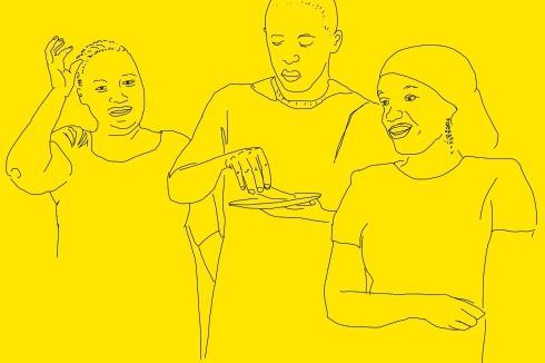 <strong>Nigerianische Community Berlin</strong><br />Wir kommen alle aus Berlin und treffen uns zwei Mal in der Woche zum Grillen am Eingang Columbiadamm. Meistens kommen 30 bis 50 Leute. Wir grillen und hören laut Musik. Das kann man sonst nicht so gut machen. Unterhalten müssen wir uns in Englisch, weil wir aus unterschiedlichen Regionen in Nigeria kommen.<br />