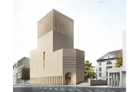 House of One: Die "Stadtloggia" erhöht den Aufbau auf 40 Meter<br />