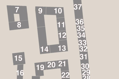 Der städtebauliche Rahmen wurde in 39 Parzellen unterteilt, von denen jeweils drei von einem Büro (teils auch in Partnerschaft) beplant wurden. In einem abschließenden Verfahren wurde aus den Vorschlägen für jede Parzelle ein Entwurf ausgewählt. <br />