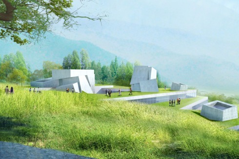 Das Dali Museum of Contemporary Art (2015 - 2018) vom Studio Pei-Zhu (ZHU Pei) aus Beijing liegt in Dali in der Provinz Yunnan. Der Standort ist ein verlassener Tempel mit einer Pagode aus dem zehnten Jahrhundert.<br />