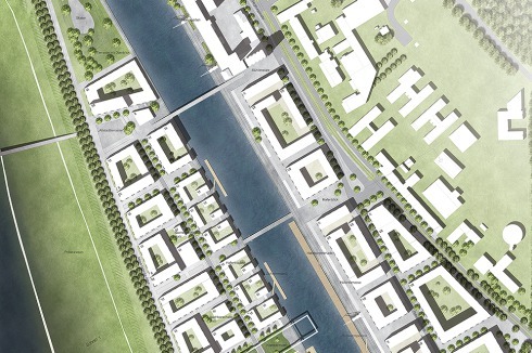 <strong>Teilnehmer</strong> Städtebau­liches Konzept Scheuvens + Wachten plus, Dortmund, mit WES LandschaftsArchitektur, Hamburg/Berlin; ­Sieker Ingenieurgesellschaft<br />