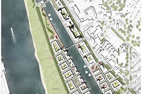 <strong>Teilnehmer</strong> Städtebau­liches Konzept Lorenzen ­Archi­tekten, Berlin/Kopenhagen, mit becht aps ­landscape, Kopenhagen<br />