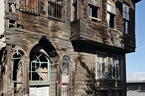 Verfallenes osmanisches Holzhaus in Fener-Balat<br />