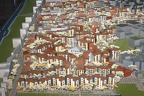 Nach der Vertreibung der Roma trotz massiver Proteste im Jahr 2009 baute die staaatliche Wohnungsbaubehörde TOKI eine Siedlung mit Reihenhäusern und Villen.<br />