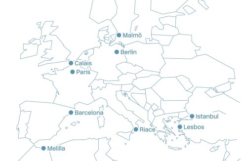 Europa zwischen Engagement und Abschottung: Die Beiträge dieser Ausgabe führen an neun Orte<br />