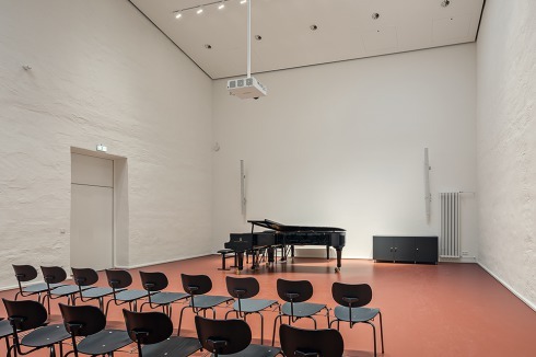Die Akademie hat den Betrieb bereits im Herbst 2016 aufnommen. Im Bild der Probensaal im 3. Obergeschoss.<br />