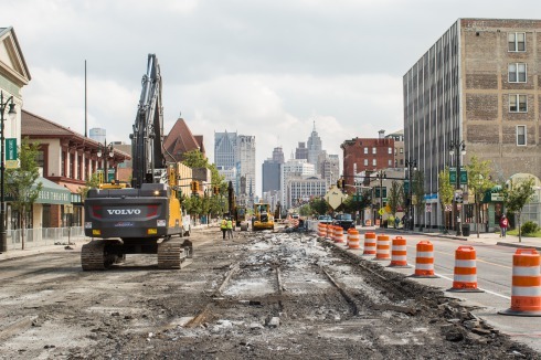 <span class="Bold">60 Jahre nach Abbau des Detroiter Straßenbahnnetzes wird auf der Woodward Avenue eine neue Linie gebaut. Eröffnung soll diesen Sommer sein.</span><br />