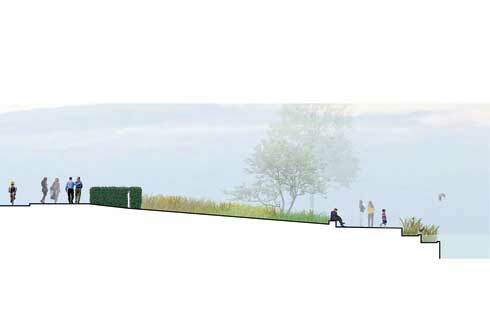 Die Bauantragszeichnungen offenbaren die Verteidigungsstrategie: Die Hecke verbirgt Stahl- und Betonpoller, die einen LKW stoppen können.<br />