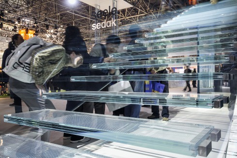 Ganzglastreppe, glasstec 2006, Innovationspreis Architektur und Glas 2006<br />