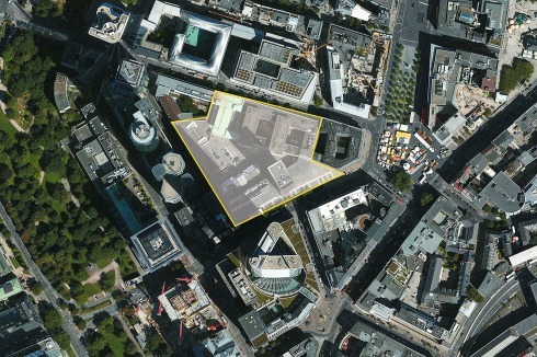 Das rund 16.000 m2 große Grundstück liegt in der westlichen Frankfurter Innenstadt. <br />