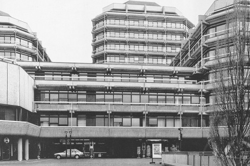 Die selbe Stelle 1990, überbaut vom Technischen Rathaus.<br />