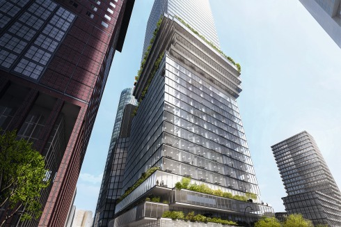 ... wird, laut Projektentwickler Tishman Speyer, das „ers­te Hochhaus mit echter Misch- nutzung in Deutschland sein, das gleichzeitig Büro-, Wohn- und öffentliche Flächen enthält“.<br />