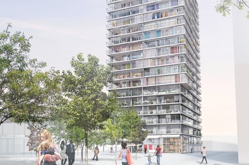 Unterschiedliche Funktionen im neuen Turmgebäude werden durch eine einfache Skelettkonstruktion ermöglicht ...<span class="OffWhite"></span><br />