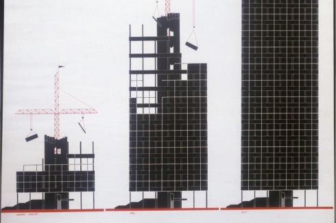 Juri Awwakumow, Michail Below, <strong>Sepulkralhochhaus oder sich selbst errichtendes Großstadtkolumbarium</strong>, 1983/1988<br />