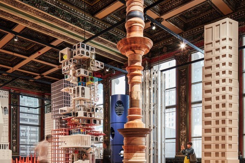 Die Hochhäuser von „Vertical City“ (im Bild: Tatjana Bilbao, Francis Keré, 6a Architects)<br />