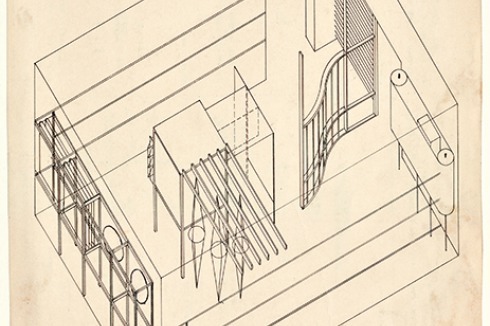 Oben: László Moholy-Nagy Room of Light Machine etc, Hannover Museum, 1930<span class="OffWhite"></span><br />