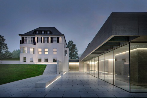 1. Preis nga Nehse &amp; Gerstein Architekten bringen in den tragenden Elementen im Neubau Empfang, Toiletten, Büroarbeitsplätze und einen 3D-Drucker und -Plotter unter.<br />