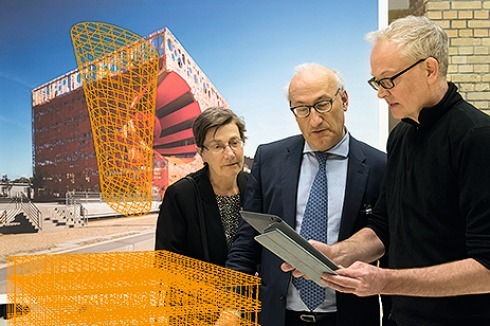 Kultur- und Verwaltungszentrum „Orange Cube“ in Lyon, 2010<br />
