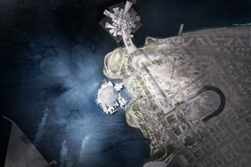 Der Cul­tural District auf der Insel.<br />