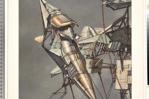Lebbeus Woods, Geo­magnetic Flying Machines, AP 10, 1989<br />