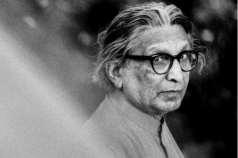 Pritzker-Preisträger Balkrishna Doshi, geboren 1927 im indischen Pune, lebt und arbeitet heute in Ahmedabad.<br />