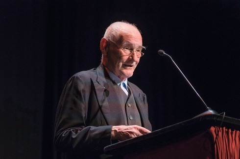 Dietmar Steiner hielt die Laudatio auf den diesjährigen Preisträger des BDA-Preises für Architekturkritik, Gerhard Matzig von der Süddeutschen Zeitung, der, ...<br />