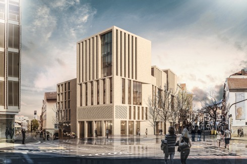<strong><span class="Bold">1. Preis</span></strong> h4a Gessert + Ran­decker Architekten historisieren nicht, das lobte die Jury, Kubatur und Fassade wurden dennoch kritisiert.<br />