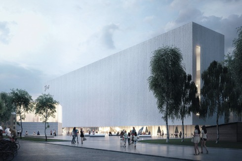 ... verlagern die Architekten an die Längsseite des neuen Kulturzentrums.<br />