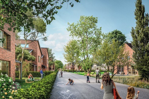Der Bestand wird um Neubauten verschiedener Typologie ergänzt.<br />