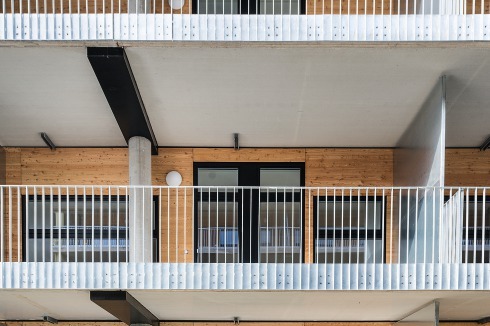 ... und Balkon­zonen vor den Wohnungen.<br />