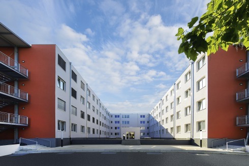 Interims-Bettenhaus der Charité in Berlin.<br />