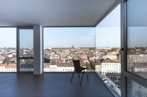 Blick vom Aufenthaltsraum der Künstler über die Altstadt.<br />