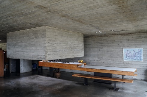 Die architektonische Küchengestaltung könnte auch eine Planung der Gegenwart sein.<br />
