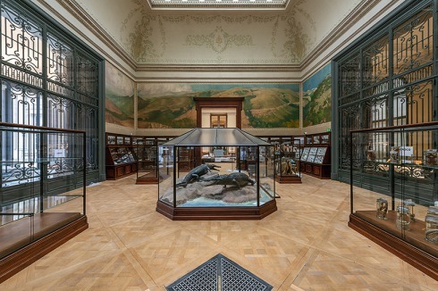 Der Saal der Krokodile wurde exakt so wieder hergerichtet, wie er vor gut hundert Jahren eingerichtet wurde.<br />