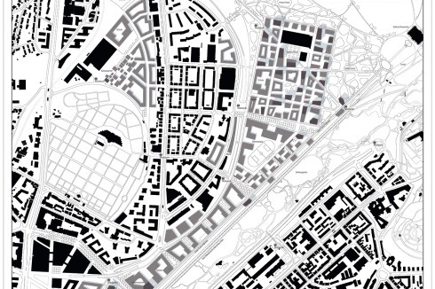 <strong><span class="Bold">2. Preis</span></strong> Laux Architekten und terra.nova binden das Entwicklungsgebiet über einen „Super-Cycle-Highway“ an den Schlossplatz an. Ihren Vorschlag, das Rosensteinquartier deutlich von traditionellen Wohnformen abzuheben, diskutierte die Jury kontrovers.<br />
