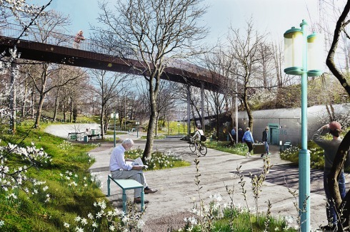 Sie wandeln sie in einen Shared Space um. Die angrenzenden alten Bunker reaktivieren sie.<br />