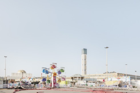 Im Umfeld der Moschee östlich des Zentrums wird ein neues Stadtquartier entstehen. Links der Gebetssaal mit Kuppel