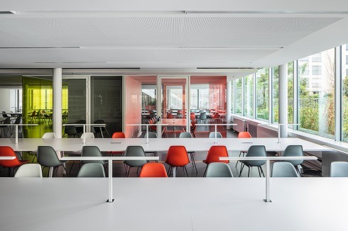 ... und der Lesesaal der Bibliothek zum Garten im Norden.<br />