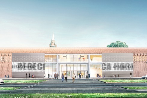 ... die Seite zur Potsdamer Straße und Scharouns Staatsbibliothek ...<br />