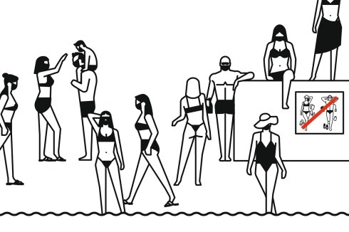 2020 erließ die Regierung ein Verbot, sich am Strand auszubreiten. Die Leute bräunten sich deshalb im Stehen. Sie liefen hin- und her und vermieden auf die-se Weise sowohl den Virus als auch die Polizei.<br />