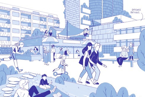 Idealerweise treffen die fünf Ebenen des „Innenstadtversprechens“ aufeinander, in den letzten hundert Jahren haben sie sich aber weitgehend entmischt. Die Projekte des Offenbacher Zukunftskonzepts, wie der Rathausplatz ...<br />