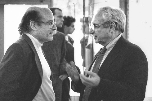 <span class="Bold">1994</span> Volker Schlöndorff und Frank O. Gehry.<br />