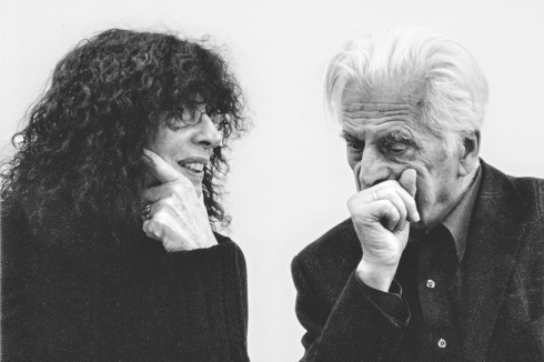<span class="Bold">2000</span> Kristin Feireiss mit Frei Otto.<br />