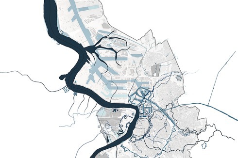 Die „verborgene Wasserstadt“, mit historischer Wasserinfrastruktur, und ...<br />