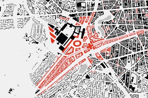 <span class="Bold"></span>... die Teilbereiche Westkreuz und Stadtmitte erhalten konzentrierte Block­bebauung.<br />