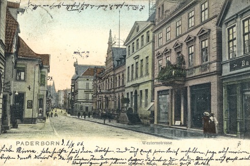 Vier Ansichtskarten, gelaufen 1906, ...<br />
